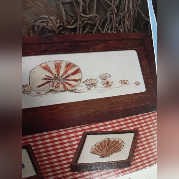 1983 ShariAne Designs Shell Fantasy Counted Cross Stitch Charts Only USA - Picture 5 of 16